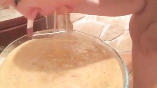 Bikini Whore Puking In a Bucket