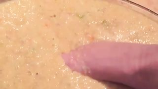 Bikini Whore Puking In a Bucket