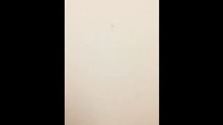 Blonde scat milf rubbing crap on her body