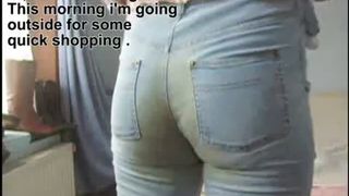 Tina shitting in her tight blue jeans