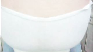 Tina shitting in her tight blue jeans