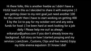 Hot girl shitting in her white panties