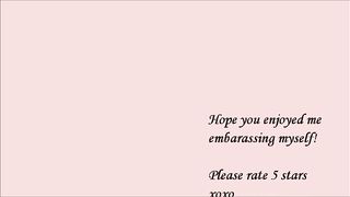 Young girl shitting in purple panties