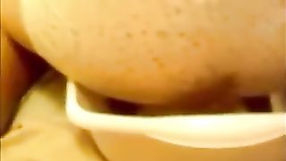 Erika pooping in her panties