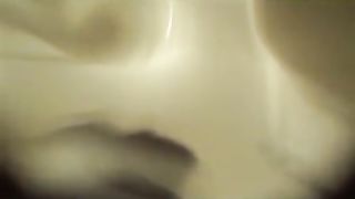 Skinny girl peeing in shower