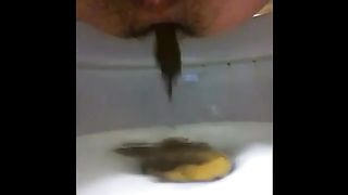 College girl is really constipated