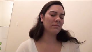 College girl is really constipated