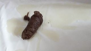 Busty german teen licking her fresh shit