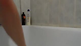 Beautiful college girl pooping in tight jeans