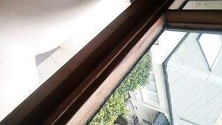 Failed attempt at pissing out window