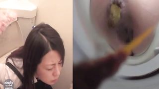 japanese western toilet pooping and pissing