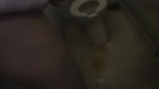 panty shitting woman in the bathroom