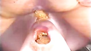 pissing puking and shitting him in the face