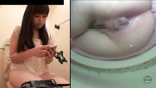 hidden camera catches her doing a good dump