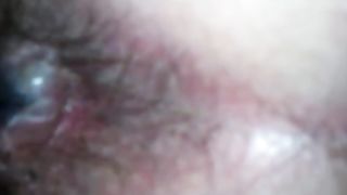 wife shitting on the potty self filmed close up