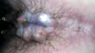wife shitting on the potty self filmed close up