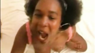 ebony throat fucked until she pukes and then pissed on