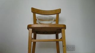 desperation pooping empty her guts on a chair