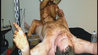 smearing shit fisting ass and kinky play with shit