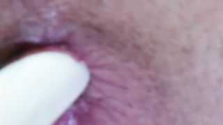 after an ass fuck a close up of her butt hole