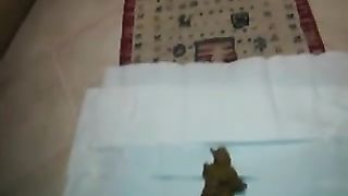 african black girl shitting on the floor