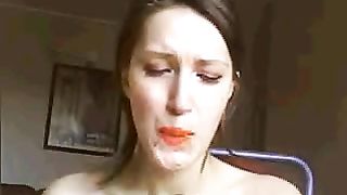 pretty girls pooping and eating her own shit from dildo