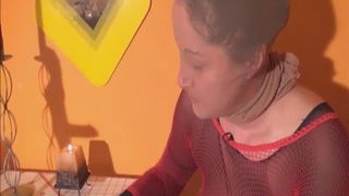 dirty piss girl peeing in her nylon stockings