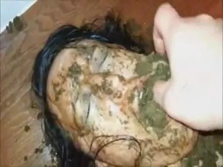 Girl covered in horse shit hardcore scat