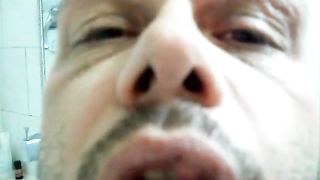 first time scat eating man eats his own fecies