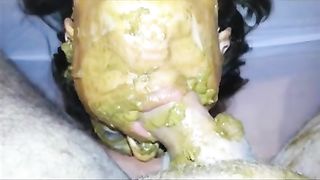 hardcore amateur scat fuck double dildo with poop