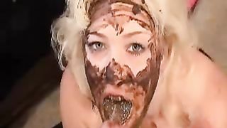 anal fuck with shit pissed in the face and spoon of cum