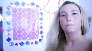 super hot blond pissing in a cup and drinking it