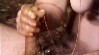 amateur fuck pooping on his belly and playing with poop