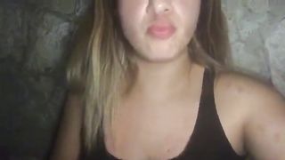 Slut inserts poop in her tight pussy