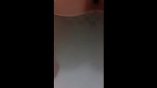 Tattooed girl pooping underwater