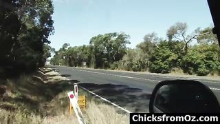 Australian amateur girls pissing and smoking