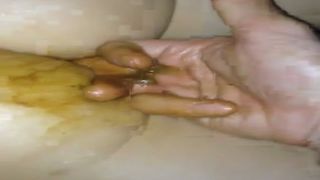 Fucking his dirty girlfriend in the ass