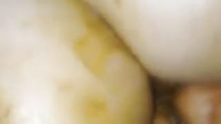 Fucking his dirty girlfriend in the ass