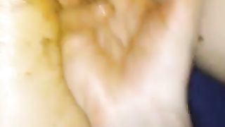 Fucking his dirty girlfriend in the ass