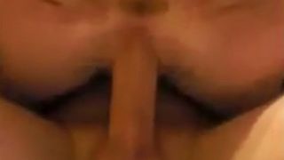 Shitting while riding cock