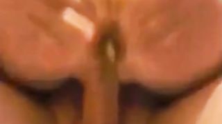Shitting while riding cock