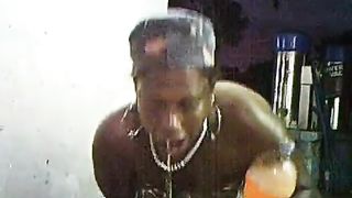 Black slut puking cause she ate bad food