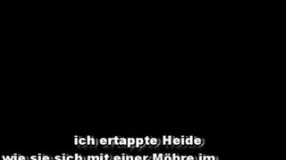 Blonde German babe sucking dirty cock