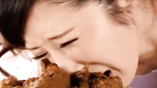 Face shoved in fresh poop