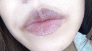 Japanese teen eating poop in close up