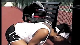 Naked girl puking in bathtub