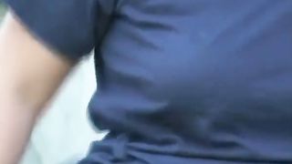 Sexy babe spied on while pooping