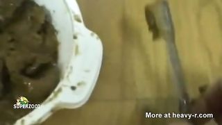 Brushed her teeth with poop