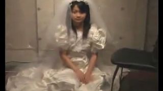 Bride eating poop before wedding