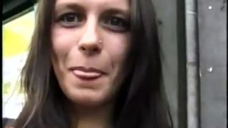 Romanian slut masturbating outdoor